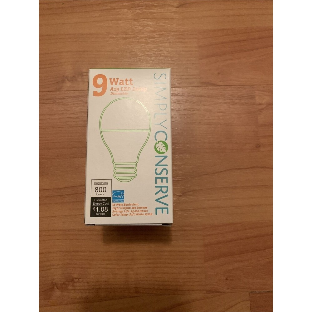 Simply Conserve 9 Watt LED Light Bulb 1pc